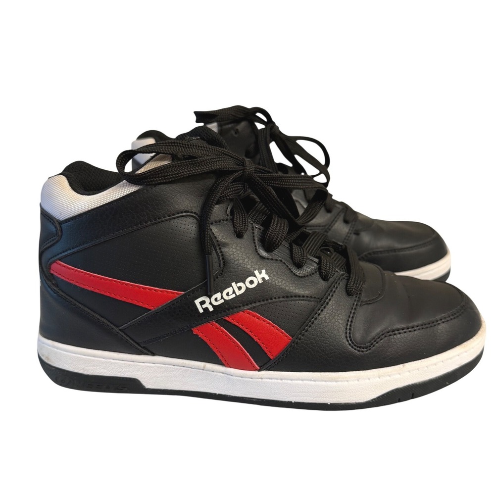 Reebok x Heelys Collaboration Shoes Black Red White Mid Top Roller Shoes Mens 8